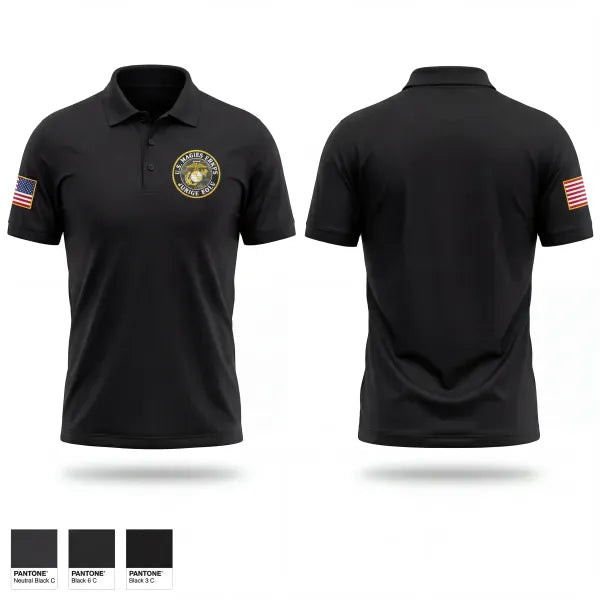 Short Sleeve Performance Polo, SHS MCJROTC, Marines, Teamtime, Team time, sublimation, custom sports apparel, team uniforms, spirit wear, spiritwear, sports uniforms, custom shirts, team store, custom team store, fundraiser sports, apparel fundraiser