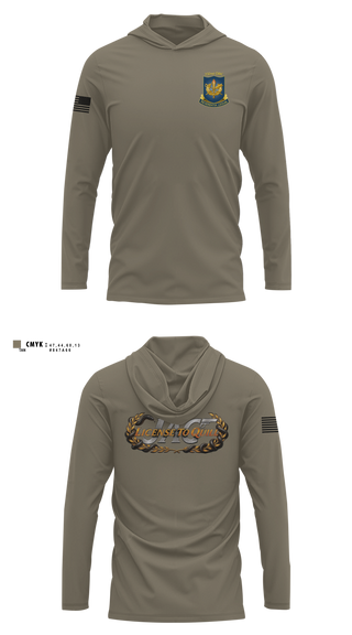 Long Sleeve Performance Shirt with hood, TJAGCLS, Army, Teamtime, Team time, sublimation, custom sports apparel, team uniforms, spirit wear, spiritwear, sports uniforms, custom shirts, team store, custom team store, fundraiser sports, apparel fundraiser