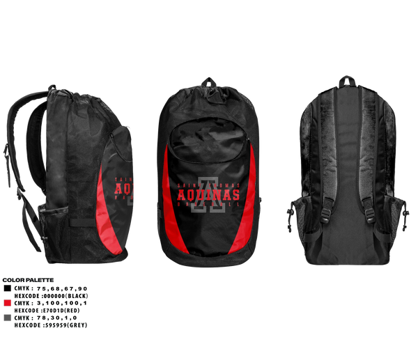 Gear Bag, St. Thomas Aquinas, Baseball, Teamtime, Team time, sublimation, custom sports apparel, team uniforms, spirit wear, spiritwear, sports uniforms, custom shirts, team store, custom team store, fundraiser sports, apparel fundraiser