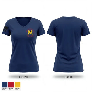 Womens Short Sleeve Vneck Shirt, Millville Volunteer Fire Company, EMS/EMT, Teamtime, Team time, sublimation, custom sports apparel, team uniforms, spirit wear, spiritwear, sports uniforms, custom shirts, team store, custom team store, fundraiser sports, apparel fundraiser