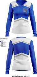 Blair-Taylor High School Cheer 31522337 Women's Long Sleeve V-neck Shirt - 1