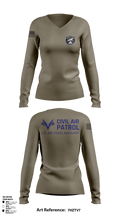 VFW Post 8191 1921777 Women's Long Sleeve V-neck Shirt - 8