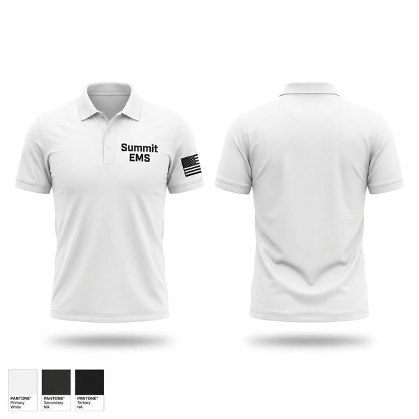 Short Sleeve Performance Polo, Summit EMS, EMS/EMT, Teamtime, Team time, sublimation, custom sports apparel, team uniforms, spirit wear, spiritwear, sports uniforms, custom shirts, team store, custom team store, fundraiser sports, apparel fundraiser