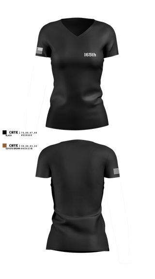 Womens Short Sleeve Vneck Shirt, 165th, Army, Teamtime, Team time, sublimation, custom sports apparel, team uniforms, spirit wear, spiritwear, sports uniforms, custom shirts, team store, custom team store, fundraiser sports, apparel fundraiser