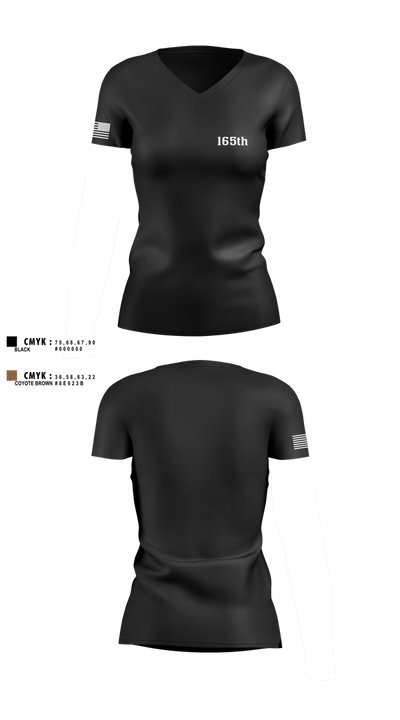 165th 65462464 Women's Short Sleeve V-neck Shirt - 2