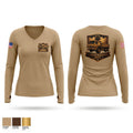118th Military Police Battalion 20415597 Women's Long Sleeve V-neck Shirt - 1