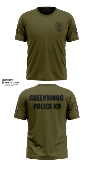 Short Sleeve Performance Shirt, GWD PD K9, Police, Teamtime, Team time, sublimation, custom sports apparel, team uniforms, spirit wear, spiritwear, sports uniforms, custom shirts, team store, custom team store, fundraiser sports, apparel fundraiser