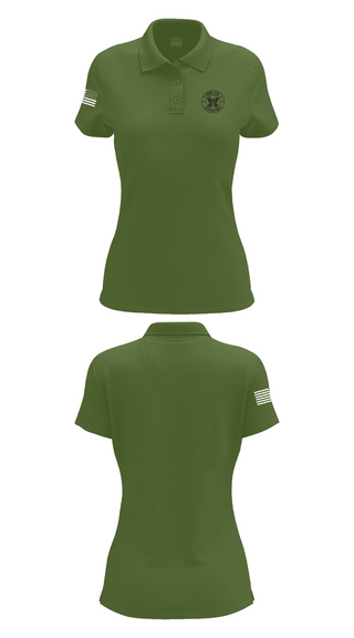 Womens Short Sleeve Performance Polo, HHC 172, Army, Teamtime, Team time, sublimation, custom sports apparel, team uniforms, spirit wear, spiritwear, sports uniforms, custom shirts, team store, custom team store, fundraiser sports, apparel fundraiser