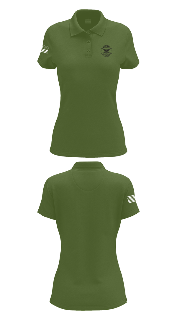 Womens Short Sleeve Performance Polo, HHC 172, Army, Teamtime, Team time, sublimation, custom sports apparel, team uniforms, spirit wear, spiritwear, sports uniforms, custom shirts, team store, custom team store, fundraiser sports, apparel fundraiser