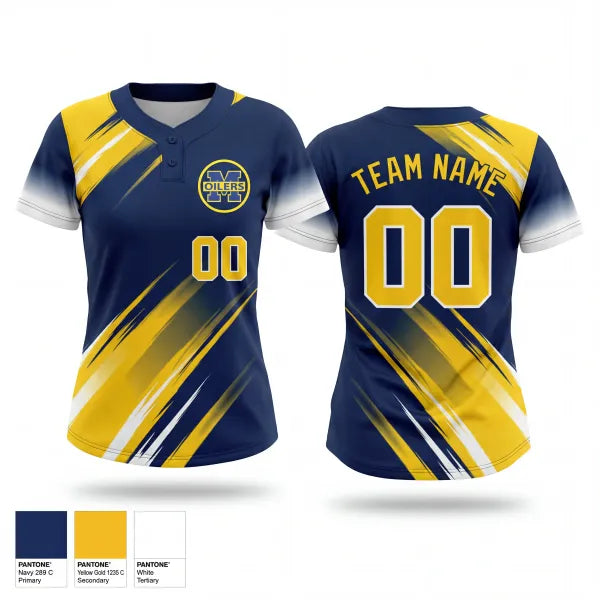 Two Button Softball Jersey, Montebello High School Softball, Softball, Teamtime, Team time, sublimation, custom sports apparel, team uniforms, spirit wear, spiritwear, sports uniforms, custom shirts, team store, custom team store, fundraiser sports, apparel fundraiser