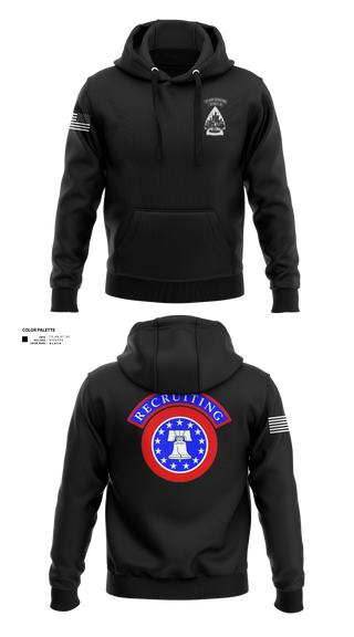 Hoodie, Detroit Recruiting Station, Army, Teamtime, Team time, sublimation, custom sports apparel, team uniforms, spirit wear, spiritwear, sports uniforms, custom shirts, team store, custom team store, fundraiser sports, apparel fundraiser