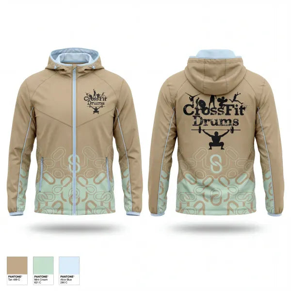 Windbreaker, CrossFit Drums, Spirit Store, Teamtime, Team time, sublimation, custom sports apparel, team uniforms, spirit wear, spiritwear, sports uniforms, custom shirts, team store, custom team store, fundraiser sports, apparel fundraiser
