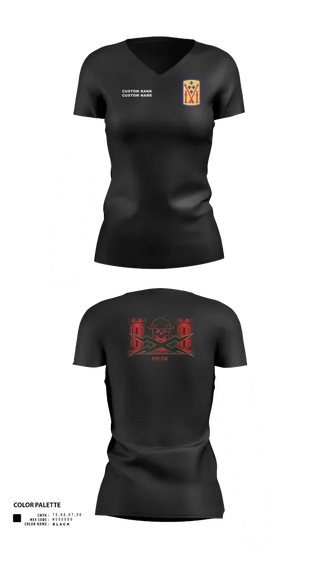 Womens Short Sleeve Vneck Shirt, 11th MDB, Army, Teamtime, Team time, sublimation, custom sports apparel, team uniforms, spirit wear, spiritwear, sports uniforms, custom shirts, team store, custom team store, fundraiser sports, apparel fundraiser