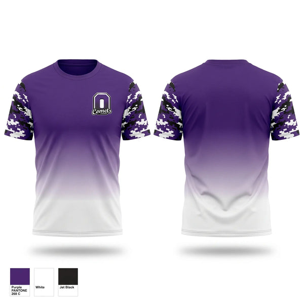 Short Sleeve Performance Shirt, Oakwood Comets, , Teamtime, Team time, sublimation, custom sports apparel, team uniforms, spirit wear, spiritwear, sports uniforms, custom shirts, team store, custom team store, fundraiser sports, apparel fundraiser