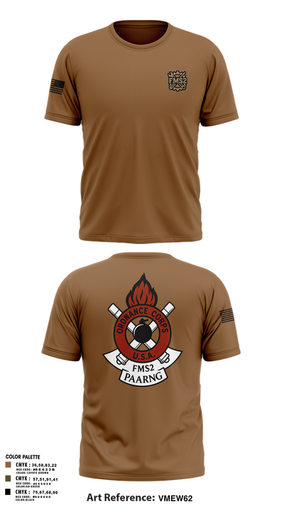 FMS #2 PAARNG 55837415 Short Sleeve Performance Shirt - 4'