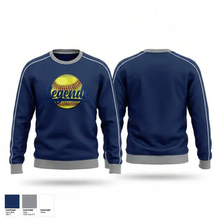 Crew Neck Sweatshirt, Legends, Softball, Teamtime, Team time, sublimation, custom sports apparel, team uniforms, spirit wear, spiritwear, sports uniforms, custom shirts, team store, custom team store, fundraiser sports, apparel fundraiser