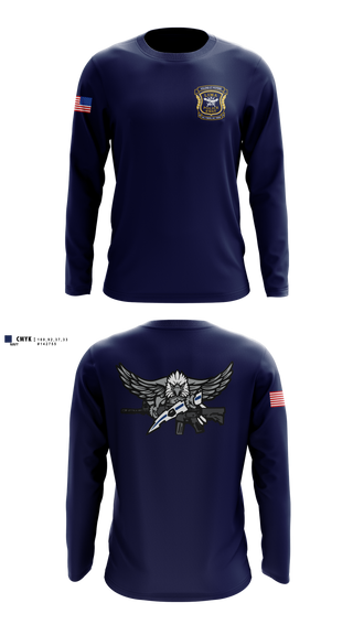 Long Sleeve Performance Shirt, Lima Police Swat, Police, Teamtime, Team time, sublimation, custom sports apparel, team uniforms, spirit wear, spiritwear, sports uniforms, custom shirts, team store, custom team store, fundraiser sports, apparel fundraiser