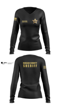 Roseau County Sheriff’s Office Women's Long Sleeve V-neck Shirt - 5