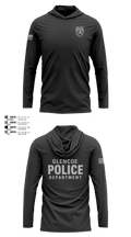 Glencoe Police Department Long Sleeve Performance Shirt with hood - 1