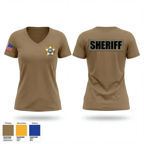 Womens Short Sleeve Vneck Shirt, HCC, Police, Teamtime, Team time, sublimation, custom sports apparel, team uniforms, spirit wear, spiritwear, sports uniforms, custom shirts, team store, custom team store, fundraiser sports, apparel fundraiser