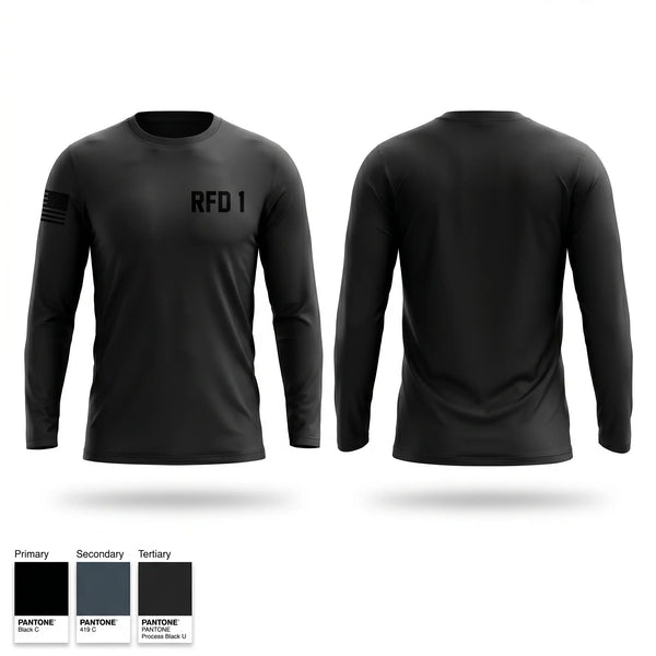 Long Sleeve Performance Shirt, RFD 1, Fire Department, Teamtime, Team time, sublimation, custom sports apparel, team uniforms, spirit wear, spiritwear, sports uniforms, custom shirts, team store, custom team store, fundraiser sports, apparel fundraiser
