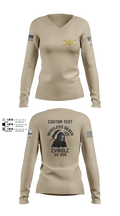 Bravo Company, 401st Cyber Battalion 75539801 Women's Long Sleeve V-neck Shirt - 6