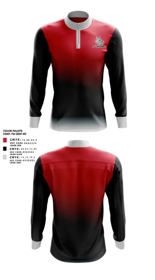 Quarter Zip Jacket, SAM Jr Terriers, Ice Hockey, Teamtime, Team time, sublimation, custom sports apparel, team uniforms, spirit wear, spiritwear, sports uniforms, custom shirts, team store, custom team store, fundraiser sports, apparel fundraiser