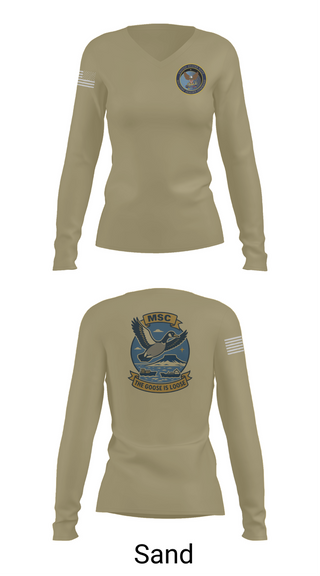 Womens Long Sleeve Vneck Shirt, MSCLANT, Navy, Teamtime, Team time, sublimation, custom sports apparel, team uniforms, spirit wear, spiritwear, sports uniforms, custom shirts, team store, custom team store, fundraiser sports, apparel fundraiser