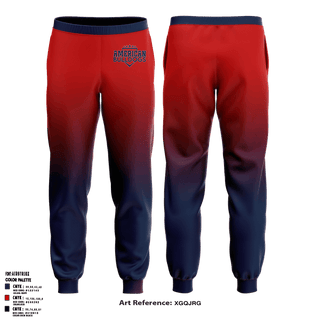 Joggers, American Bulldogs, Softball, Teamtime, Team time, sublimation, custom sports apparel, team uniforms, spirit wear, spiritwear, sports uniforms, custom shirts, team store, custom team store, fundraiser sports, apparel fundraiser