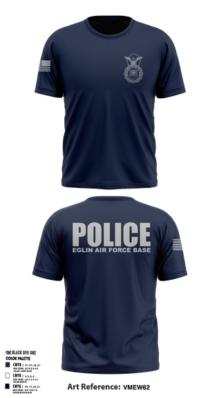 Old School Cotton Feel Shirt, 96 SFS / Eglin Police, Air Force, Teamtime, Team time, sublimation, custom sports apparel, team uniforms, spirit wear, spiritwear, sports uniforms, custom shirts, team store, custom team store, fundraiser sports, apparel fundraiser