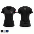 Sugar Land Police Special Response Team Women's Short Sleeve V-neck Shirt - 1