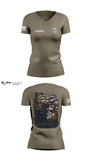 Womens Short Sleeve Vneck Shirt, Trace Team, Police, Teamtime, Team time, sublimation, custom sports apparel, team uniforms, spirit wear, spiritwear, sports uniforms, custom shirts, team store, custom team store, fundraiser sports, apparel fundraiser