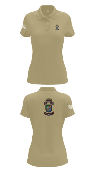 Womens Short Sleeve Performance Polo, 3rd/75th Ranger Regiment, , Teamtime, Team time, sublimation, custom sports apparel, team uniforms, spirit wear, spiritwear, sports uniforms, custom shirts, team store, custom team store, fundraiser sports, apparel fundraiser