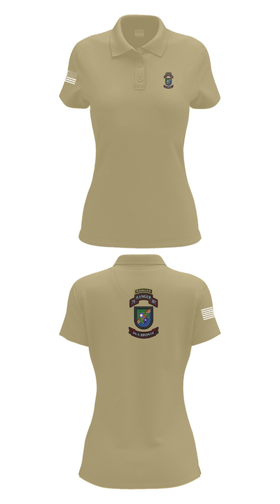 3rd/75th Ranger Regiment 63467571 Women's Short Sleeve Performance Polo  - 95