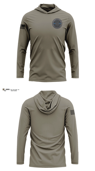Long Sleeve hooded sunshirt, NYPD Auto Crime, Police, Teamtime, Team time, sublimation, custom sports apparel, team uniforms, spirit wear, spiritwear, sports uniforms, custom shirts, team store, custom team store, fundraiser sports, apparel fundraiser