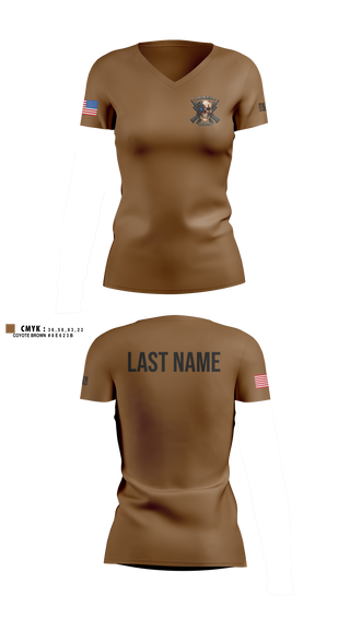 Womens Short Sleeve Vneck Shirt, HSC 615TH ASB, Army, Teamtime, Team time, sublimation, custom sports apparel, team uniforms, spirit wear, spiritwear, sports uniforms, custom shirts, team store, custom team store, fundraiser sports, apparel fundraiser