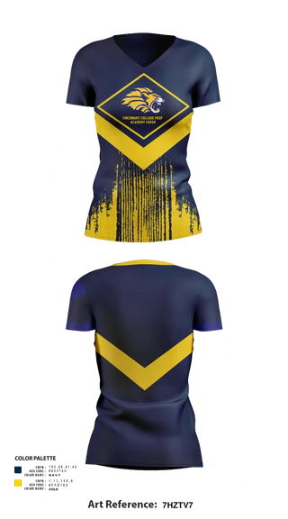 Womens Short Sleeve Vneck Shirt, Cincinnati College Prep Academy Cheer, Cheer, Teamtime, Team time, sublimation, custom sports apparel, team uniforms, spirit wear, spiritwear, sports uniforms, custom shirts, team store, custom team store, fundraiser sports, apparel fundraiser