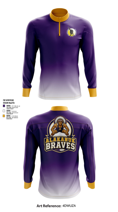 Alakanuk Braves Quarter Zip Jacket - 5