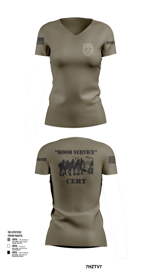 Womens Short Sleeve Vneck Shirt, Green Haven CERT, , Teamtime, Team time, sublimation, custom sports apparel, team uniforms, spirit wear, spiritwear, sports uniforms, custom shirts, team store, custom team store, fundraiser sports, apparel fundraiser
