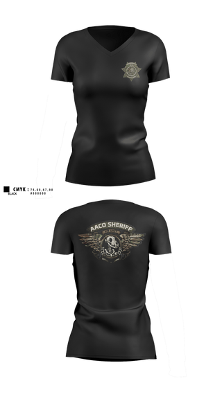 Womens Short Sleeve Vneck Shirt, Anne Arundel County Sheriff’s K9, Police, Teamtime, Team time, sublimation, custom sports apparel, team uniforms, spirit wear, spiritwear, sports uniforms, custom shirts, team store, custom team store, fundraiser sports, apparel fundraiser