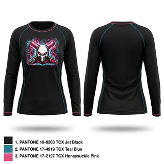 Long Sleeve Performance Shirt, Chicago Heights Punishers, Softball, Teamtime, Team time, sublimation, custom sports apparel, team uniforms, spirit wear, spiritwear, sports uniforms, custom shirts, team store, custom team store, fundraiser sports, apparel fundraiser