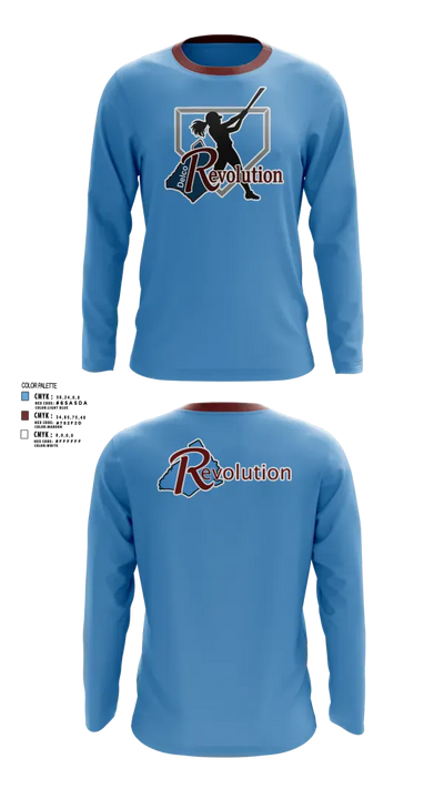 Revolution Delco 14U White 16539656 Long Sleeve Performance Shirt 3