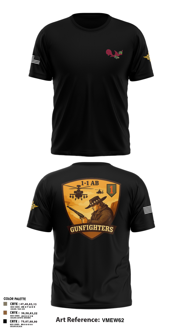 Old School Cotton Feel Shirt, 1-1 Attack Battalion, HHC, S2, Army, Teamtime, Team time, sublimation, custom sports apparel, team uniforms, spirit wear, spiritwear, sports uniforms, custom shirts, team store, custom team store, fundraiser sports, apparel fundraiser