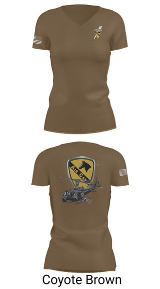 Womens Short Sleeve Vneck Shirt, 3227 aircav, Army, Teamtime, Team time, sublimation, custom sports apparel, team uniforms, spirit wear, spiritwear, sports uniforms, custom shirts, team store, custom team store, fundraiser sports, apparel fundraiser