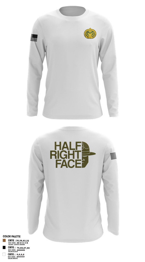 Long Sleeve Performance Shirt, C Co 2/397th, Army, Teamtime, Team time, sublimation, custom sports apparel, team uniforms, spirit wear, spiritwear, sports uniforms, custom shirts, team store, custom team store, fundraiser sports, apparel fundraiser