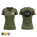 Houston County AL CID Women's Short Sleeve V-neck Shirt - 1