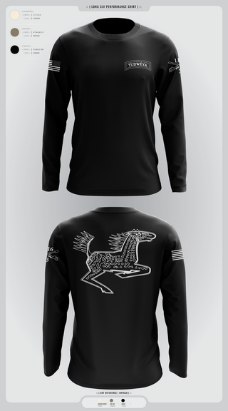 Long Sleeve Performance Shirt, DET 1 HHC 3-116 CAV, Army, Teamtime, Team time, sublimation, custom sports apparel, team uniforms, spirit wear, spiritwear, sports uniforms, custom shirts, team store, custom team store, fundraiser sports, apparel fundraiser
