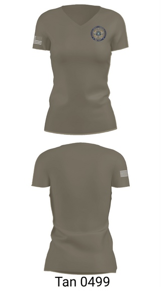 Womens Short Sleeve Vneck Shirt, Brazoria County Constables Office Precinct 4, Police, Teamtime, Team time, sublimation, custom sports apparel, team uniforms, spirit wear, spiritwear, sports uniforms, custom shirts, team store, custom team store, fundraiser sports, apparel fundraiser
