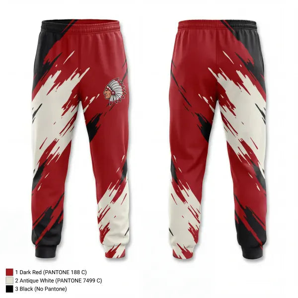Sweatpants, Kingston Redskins, Baseball, Teamtime, Team time, sublimation, custom sports apparel, team uniforms, spirit wear, spiritwear, sports uniforms, custom shirts, team store, custom team store, fundraiser sports, apparel fundraiser