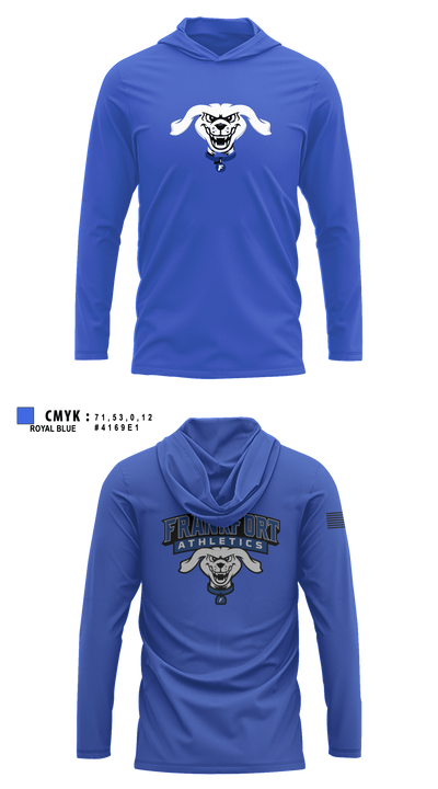 Frankfort Hotdogs Long Sleeve Hooded Sun Shirt - 10